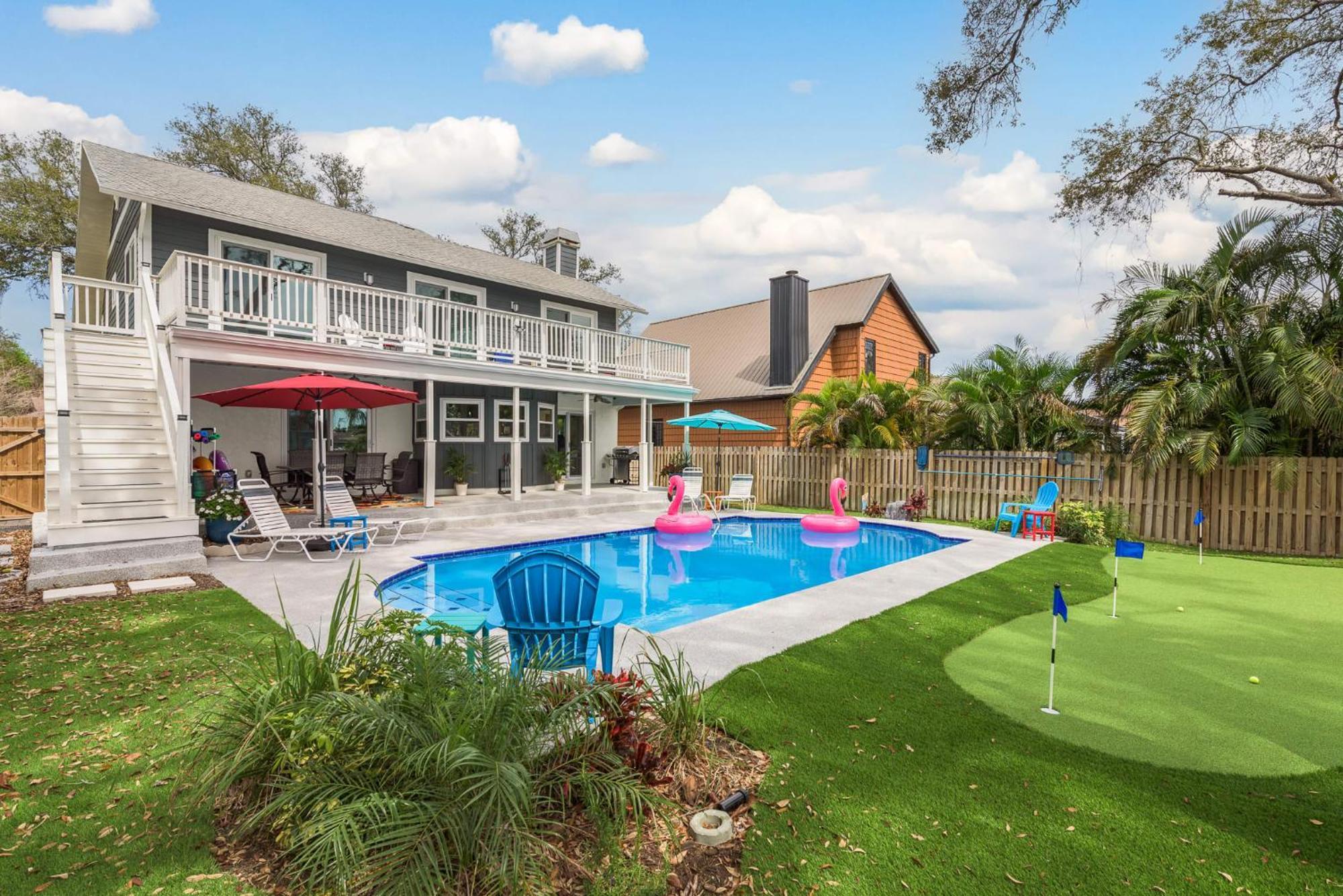 Villa Luxury Family Beach Escape With Heated Pool And Putting Green Tarpon Springs Exterior foto