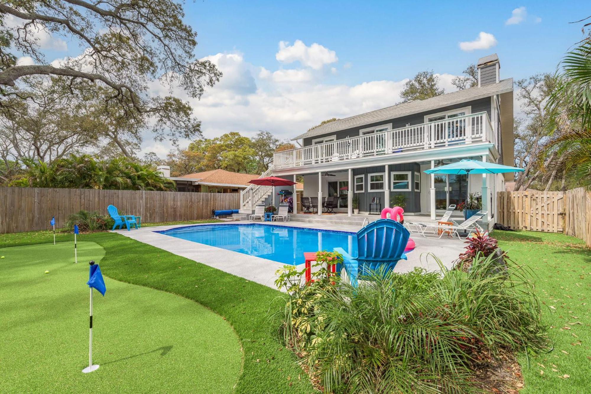 Villa Luxury Family Beach Escape With Heated Pool And Putting Green Tarpon Springs Exterior foto